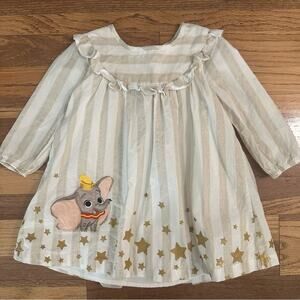 Disney Dumbo Girl’s Dress, Embellished, Size 18-24m, Vintage Style